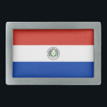 Paraguay Flag Gesp<br><div class="desc">Patriottische vlag van Paraguay.</div>
