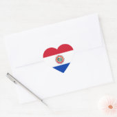 Paraguay Flag Heart Sticker (Envelop)