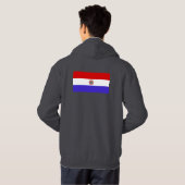Paraguay Flag Hoodie (Achterkant volledig)