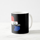 Paraguay Flag Koffiemok (Voorkant rechts)