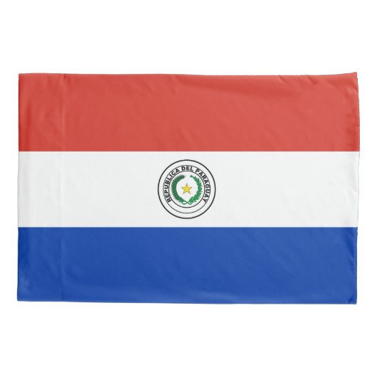 Paraguay Flag Kussensloop (Achterkant)