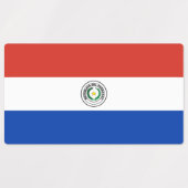 Paraguay Flag Labels (Design 1)