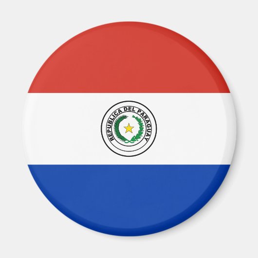 Paraguay Flag Magneet (Voorkant)