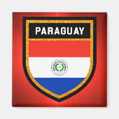 Paraguay Flag Magneet (Voorkant)