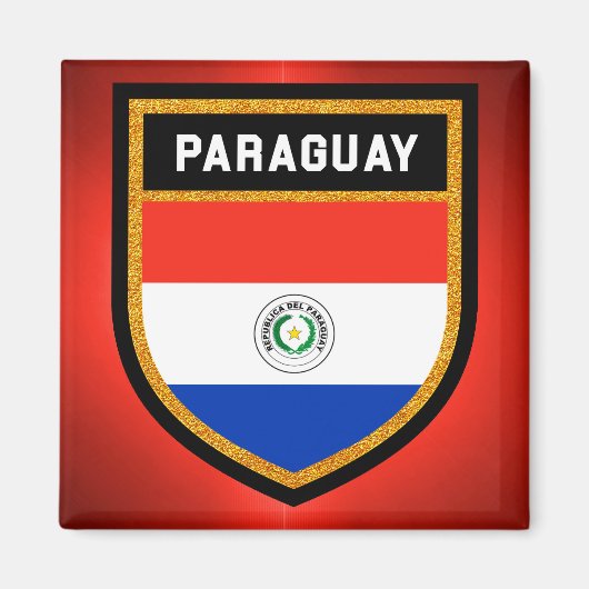Paraguay Flag Magneet (Voorkant)