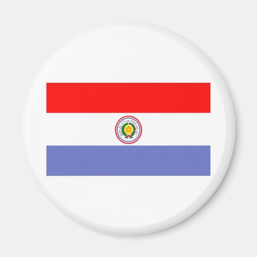 Paraguay Flag Magneet (Voorkant)