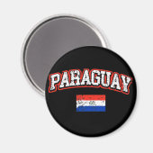Paraguay Flag Magneet (Voorkant / Achterkant)