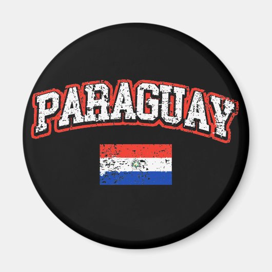 Paraguay Flag Magneet (Voorkant)