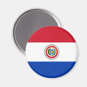 Paraguay Flag Magnet (Voorkant / Achterkant)