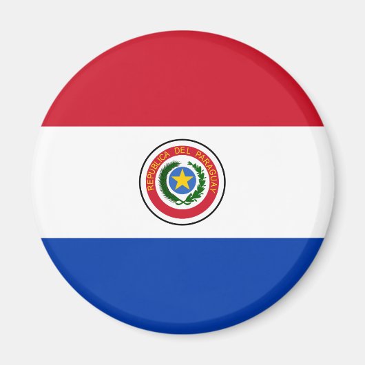 Paraguay Flag Magnet (Voorkant)