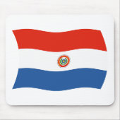 Paraguay Flag Mousepad Muismat (Voorkant)