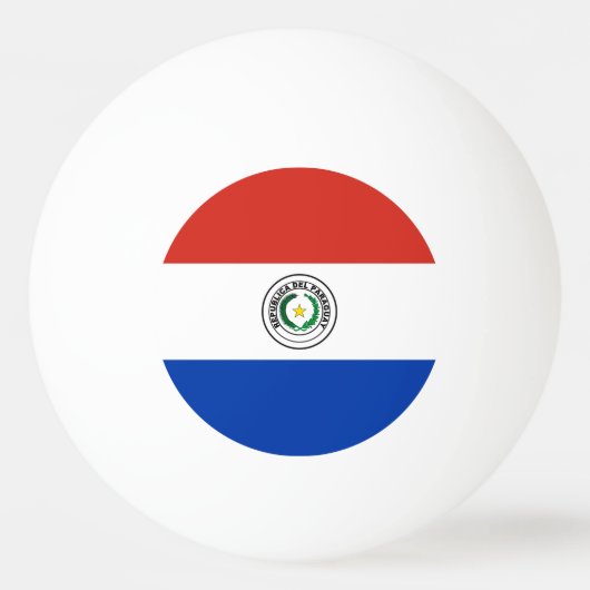 Paraguay Flag Pingpongbal (Voorkant)