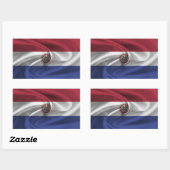 Paraguay Flag Rechthoekige Sticker (Vel)