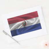 Paraguay Flag Rechthoekige Sticker (Envelop)