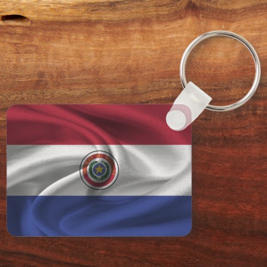Paraguay Flag Sleutelhanger (Voorkant)