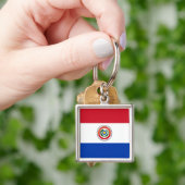 Paraguay Flag Sleutelhanger (Hand)