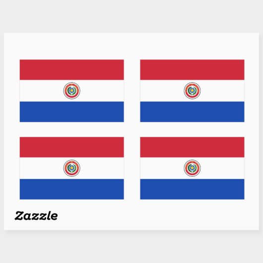 Paraguay Flag Sticker (Vel)