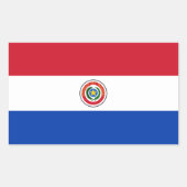Paraguay Flag Sticker (Voorkant)