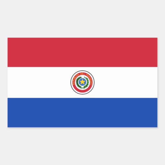 Paraguay Flag Sticker (Voorkant)