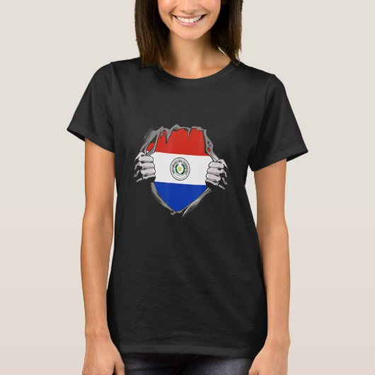 Paraguay Flag T-shirt (Voorkant)