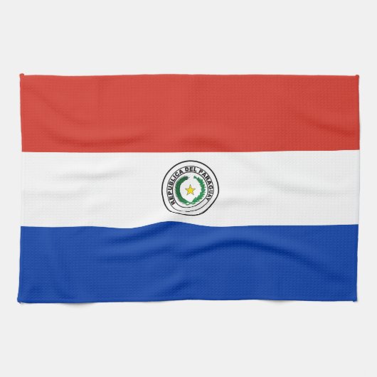 Paraguay Flag Theedoek (Horizontaal)