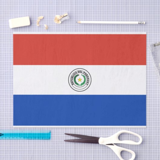 Paraguay Flag Tissuepapier (Craft)