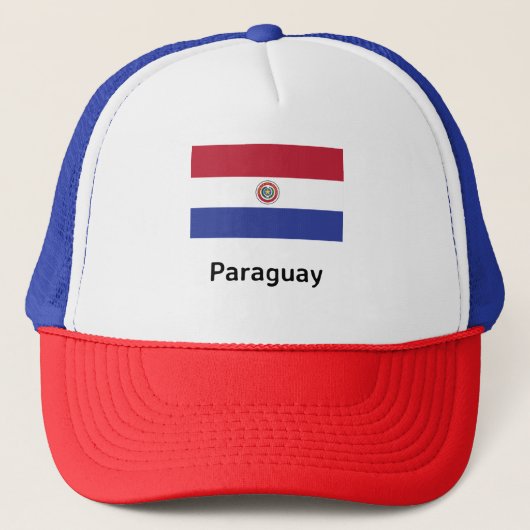 Paraguay Flag Trucker Pet (Voorkant)