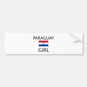 PARAGUAY GIRL BUMPERSTICKER