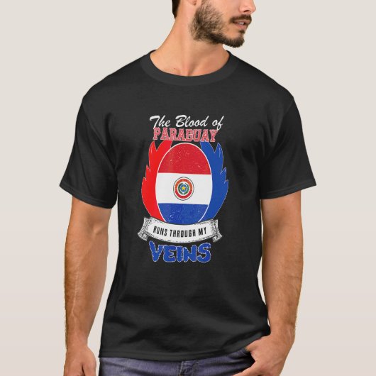 Paraguay in mijn aderen t-shirt (Voorkant)