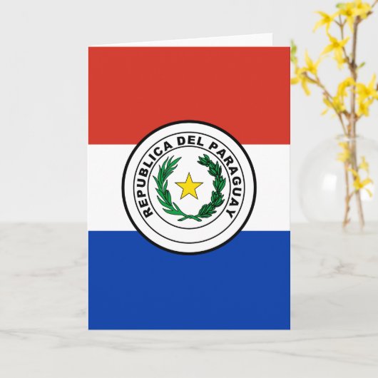 Paraguay Kaart (Gele Bloem)