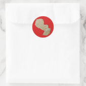 Paraguay Kaart Sticker (Tas)