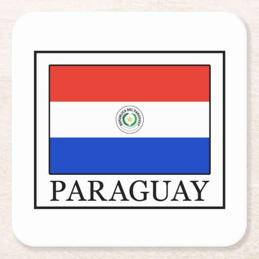 Paraguay Kartonnen Onderzetters (Voorkant)