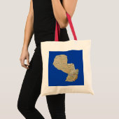Paraguay Map Bag Tote Bag (Voorkant (product))