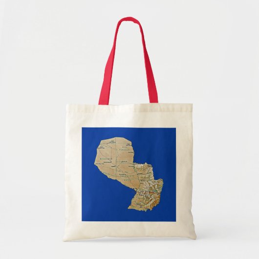 Paraguay Map Bag Tote Bag (Voorkant)