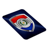 Paraguay Metallic Emblem Magneet (Rechterzijde)