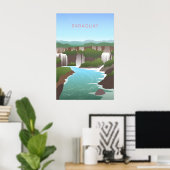 Paraguay Minimaal Reisposter Poster (Thuiskantoor)
