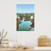 Paraguay Minimaal Reisposter Poster (Keuken)