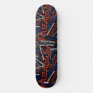Paraguay Nationaal Eergevoel Wordcloud Persoonlijk Skateboard