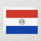 Paraguay National World Flag Briefkaart (Voorkant / Achterkant)