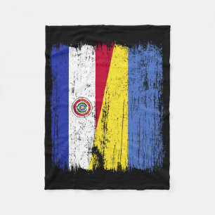 Paraguay Oekraine Half Vlag Paraguayaans Oekraïens Fleece Deken