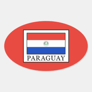 Paraguay Ovale Sticker