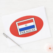 Paraguay Ovale Sticker (Envelop)