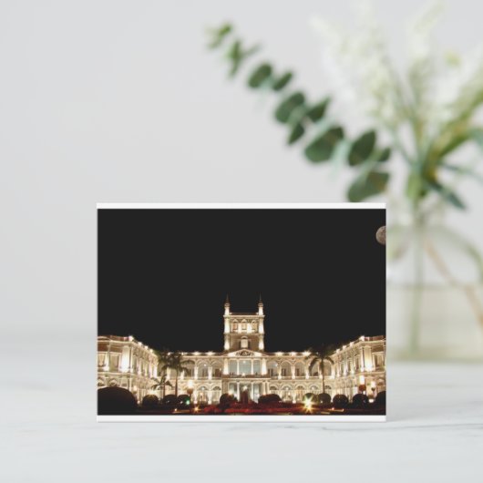 Paraguay - Paleis van de López Briefkaart (Staand voorkant)