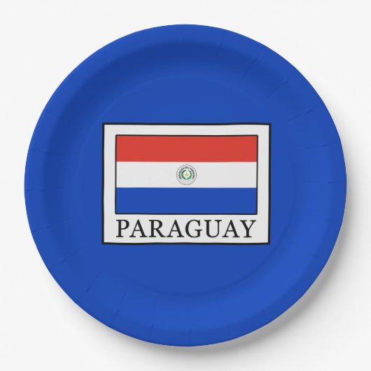 Paraguay Papieren Bordje (Voorkant)