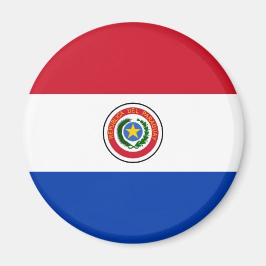 Paraguay, Paraguay vlag Magneet (Voorkant)
