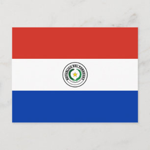 Paraguay (Paraguayaans) Vlag Briefkaart