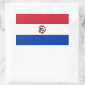 Paraguay/Paraguayaanse vlag Rechthoekige Sticker (Tas)