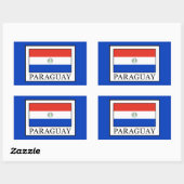 Paraguay Rechthoekige Sticker (Vel)