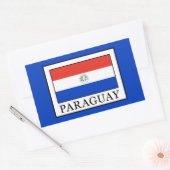 Paraguay Rechthoekige Sticker (Envelop)