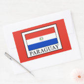 Paraguay Rechthoekige Sticker (Envelop)